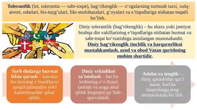 DUNYOVIY BILIMLAR VA DINIY E’TIQOD BIRLIGIGA ERISHISHNING AHAMIYATI 2