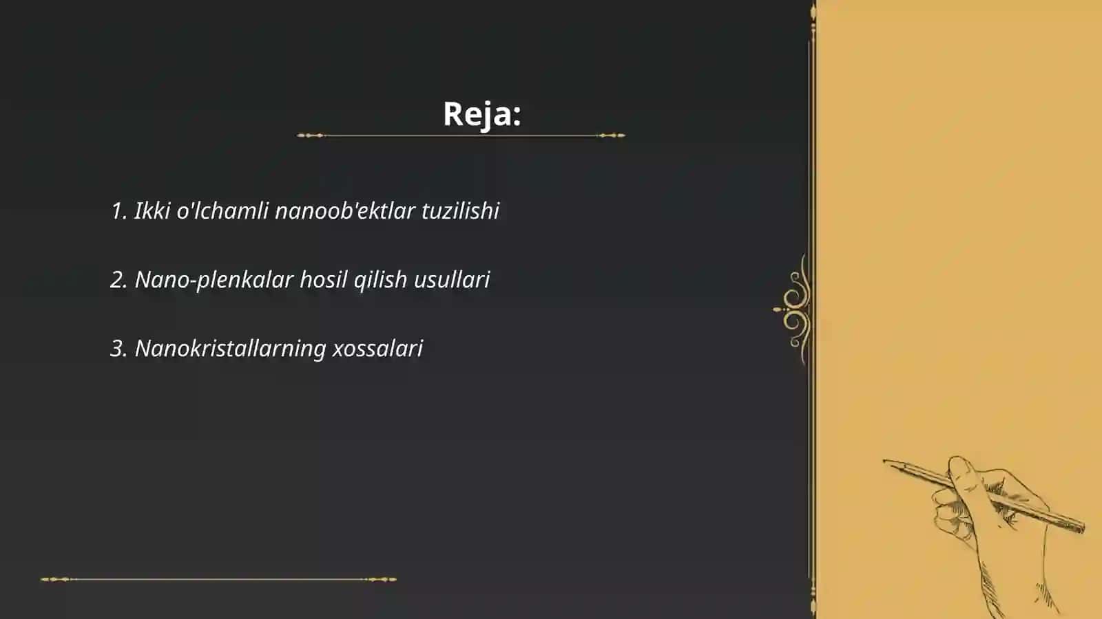 Ikki o'lchamli nanoob'ektlar va nanokristallar 2