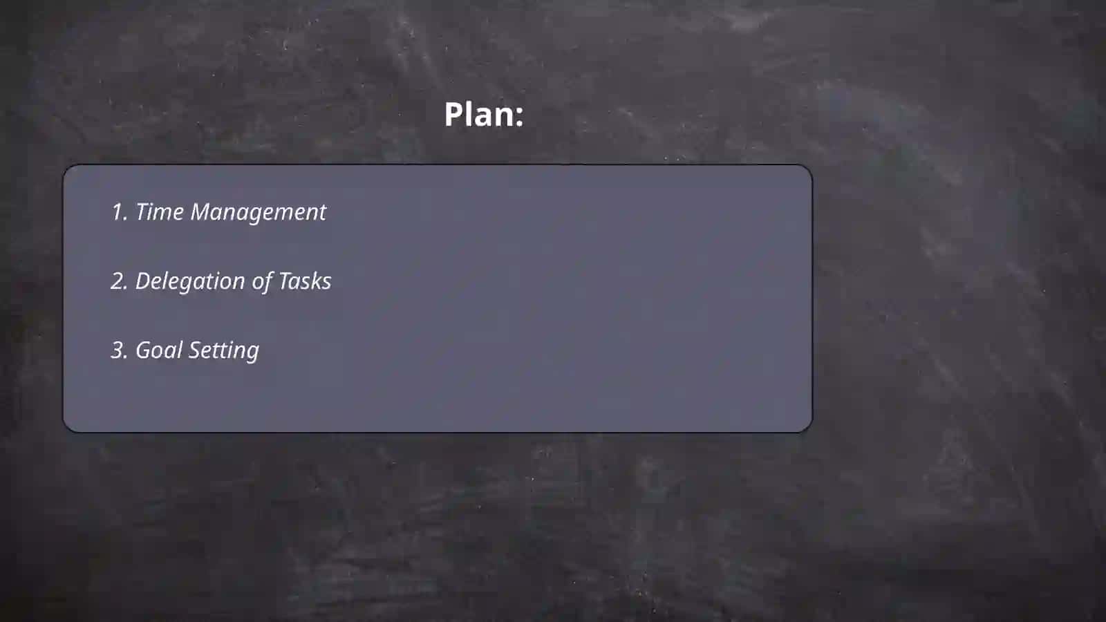 Work organization and responsibility 2