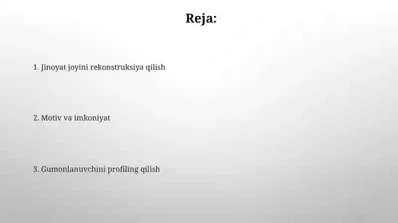 Jinoyat tarkibining belgilari va tomonlari 2