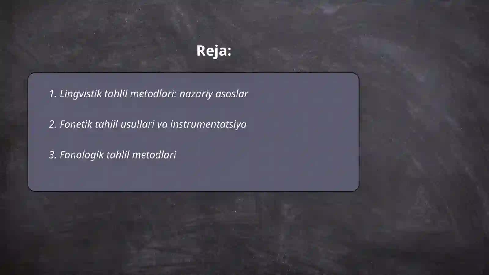 Lingvistik tahlil metodlarini oʻrganish 2