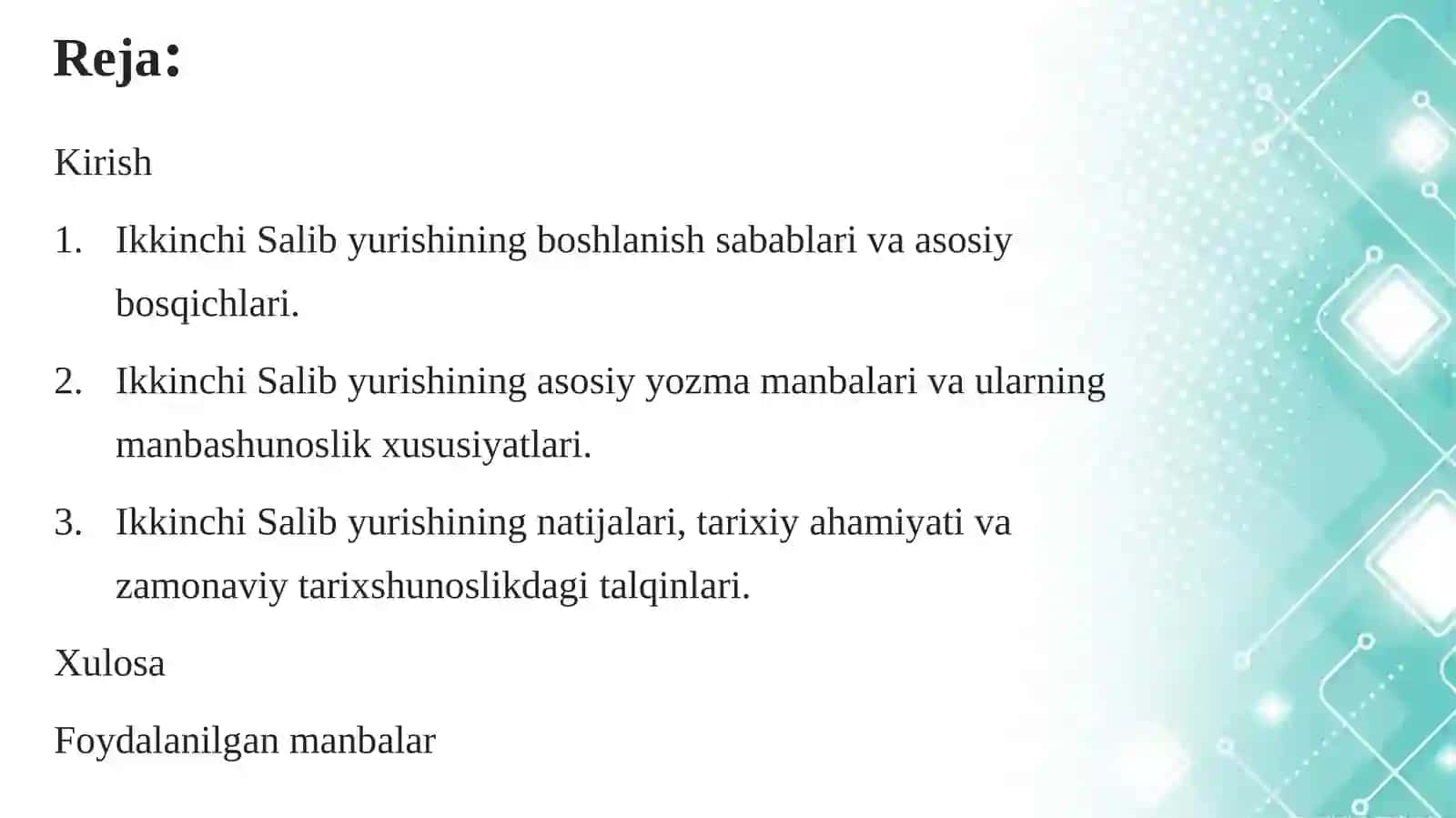 IKKINCHI SALIB YURISHLARI TARIXI 2