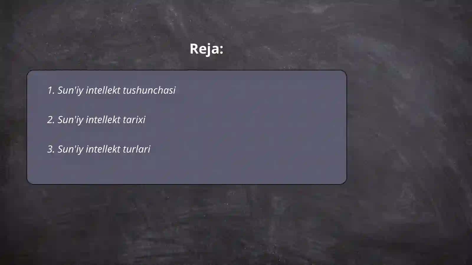 Sun'iy intelekt 2