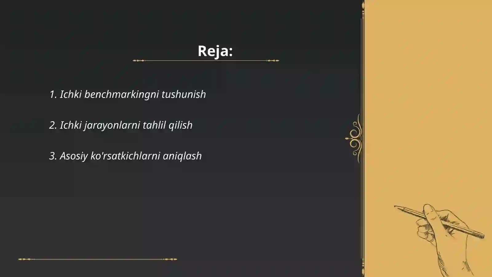 Ichki benchmarking 2
