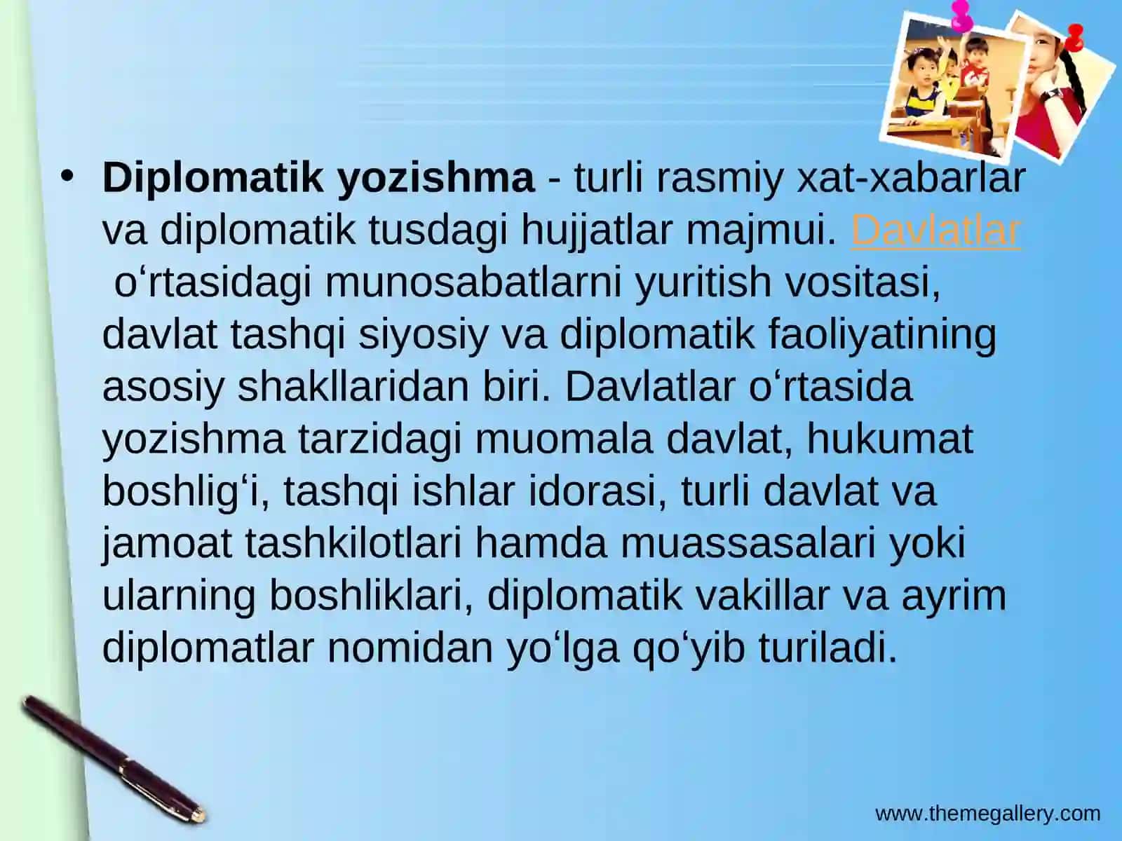 Diplomatik yozishmalar 2