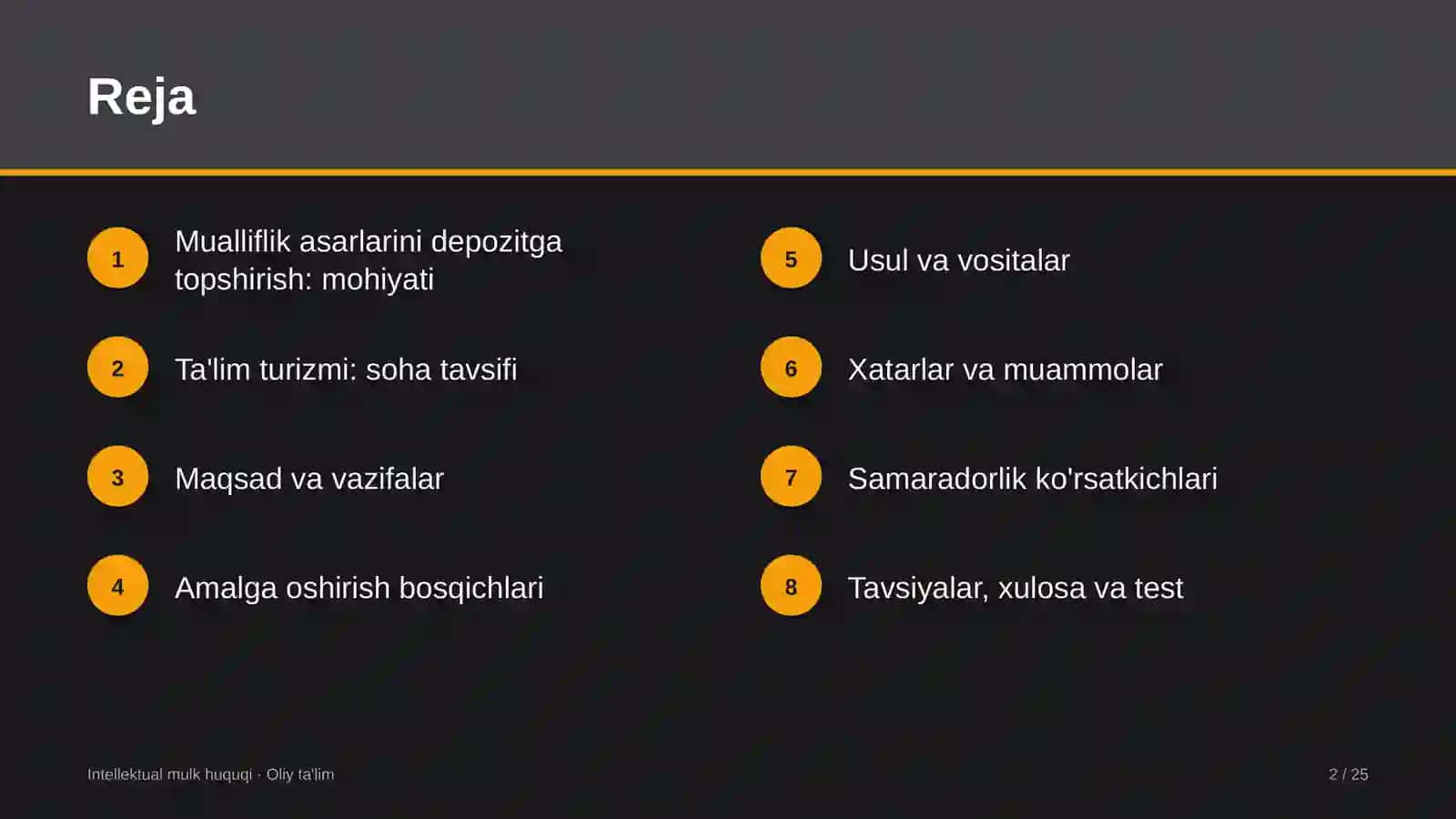 ta'lim turizmida mualliflik huquqi obyektlarini depozitga topshirish 2079 2