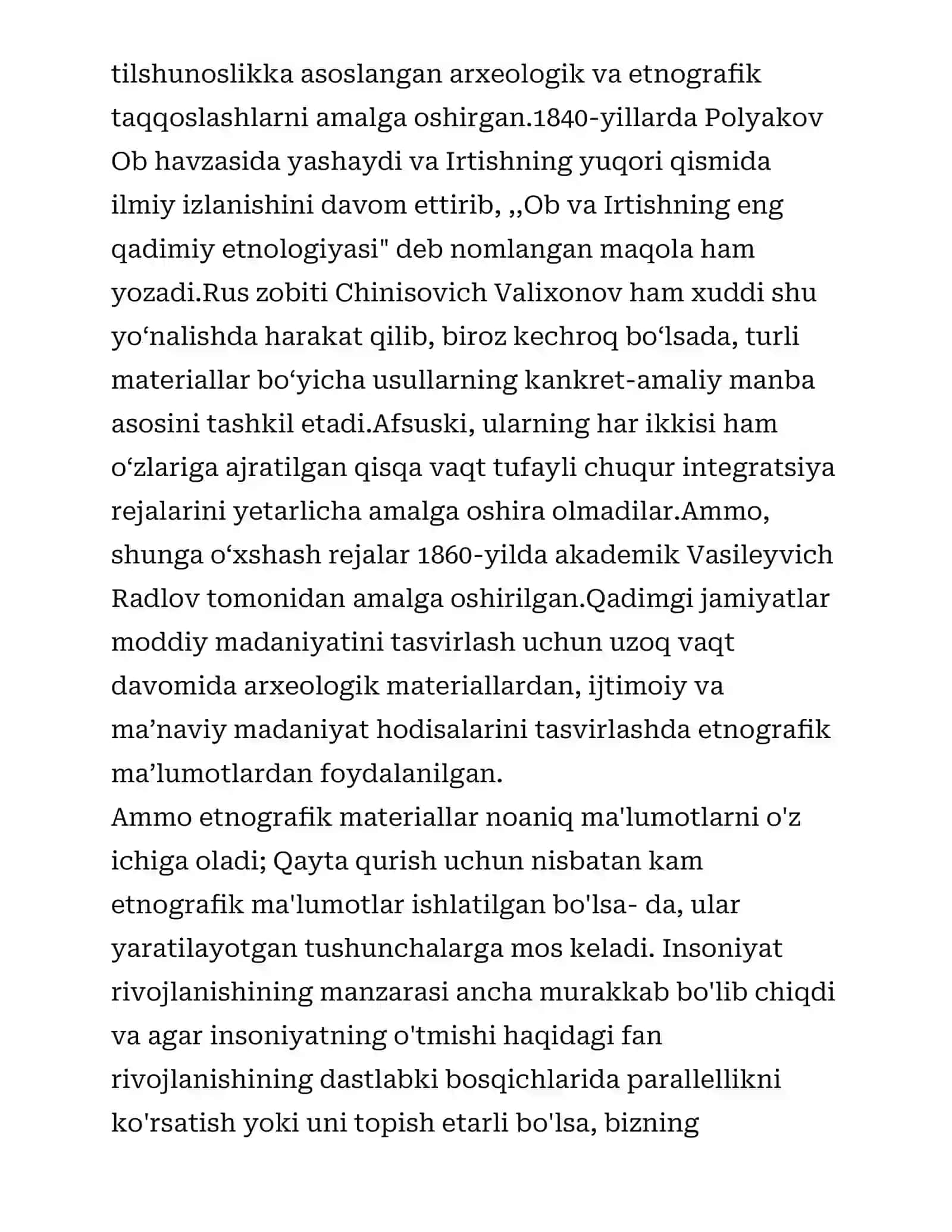 Etnoarxeologiya fanining o‘ziga xos xususiyatlari va boshqa fanlar o‘rtasidagi o‘rni 2