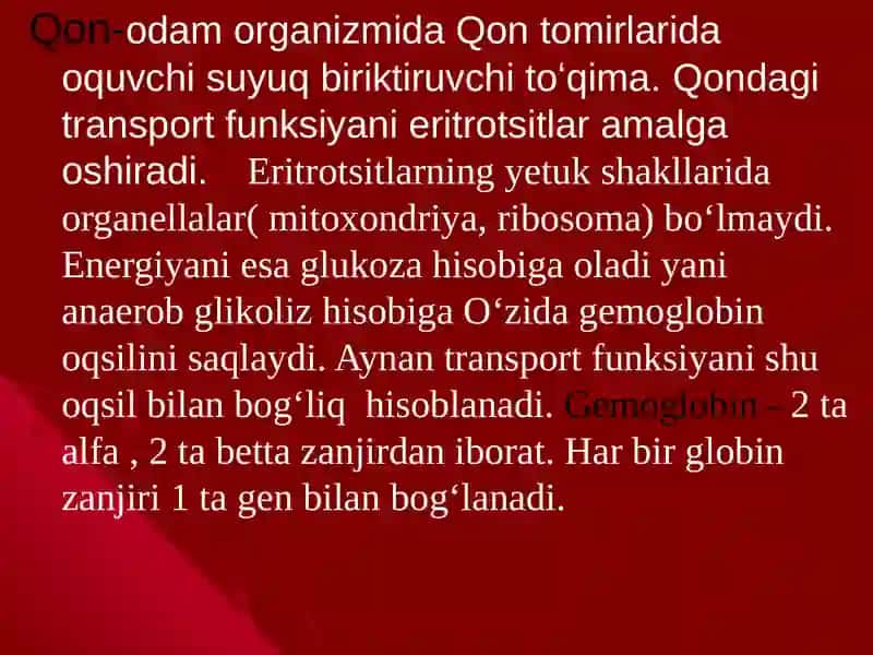 Kamqonlikning biokimyoviy xususiyatlari 2