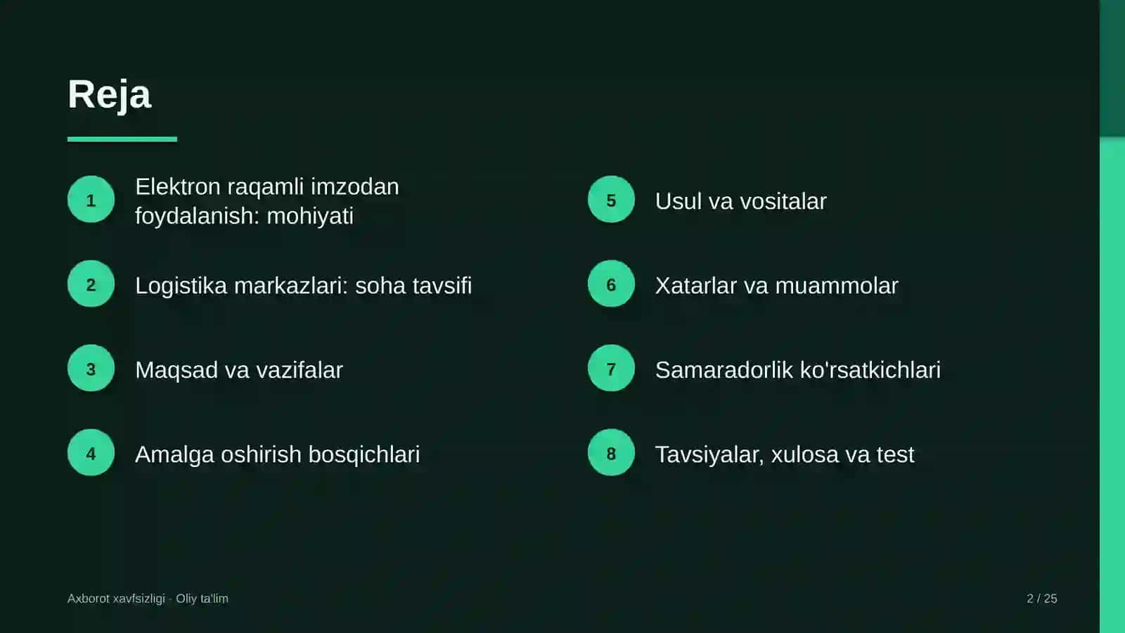 Logistika markazlarida elektron raqamli imzodan foydalanish 2
