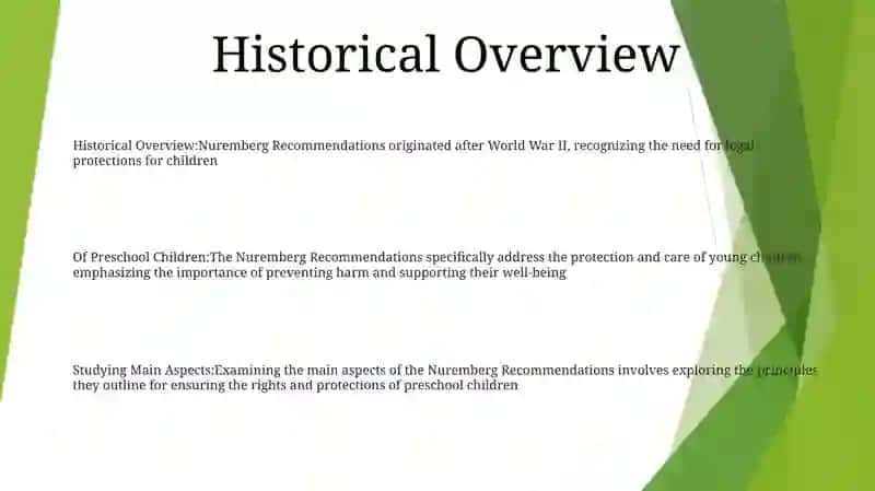 Nuremberg Recommendations 2