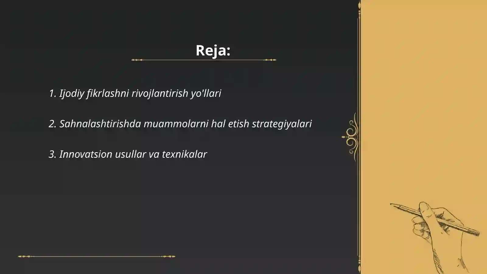 Ijodiy fikrlashni rivojlantirish yo'llari 2