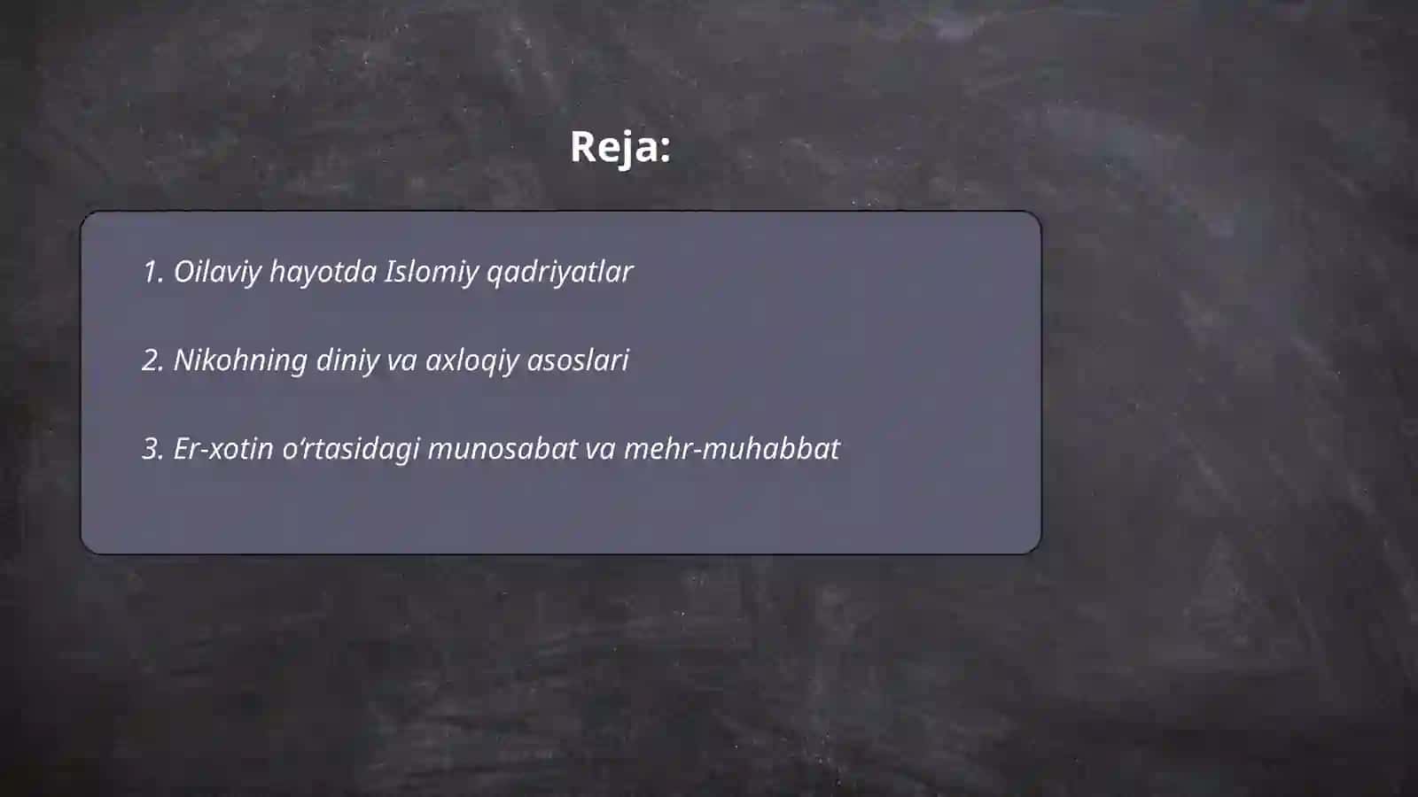 Islom dini va oiladagi tarbiya 2