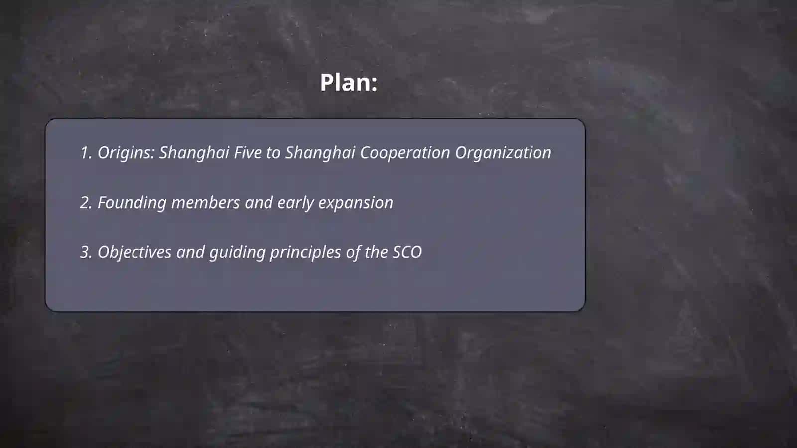 Shanghai Cooperation 2