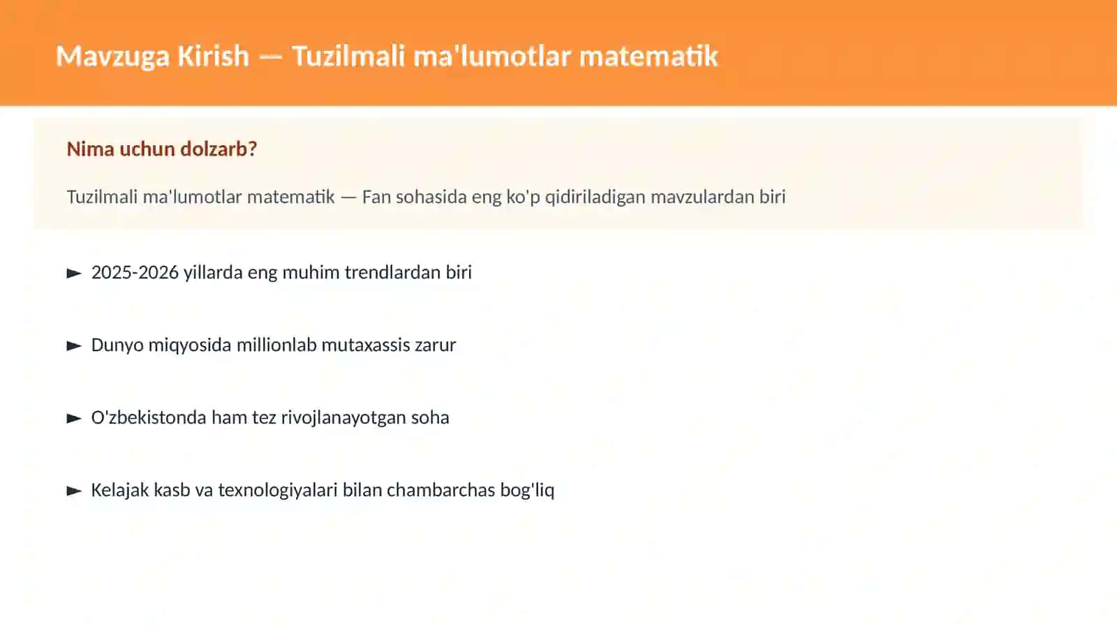 FAN | MATEMATIKA ZAMONAVIY 2