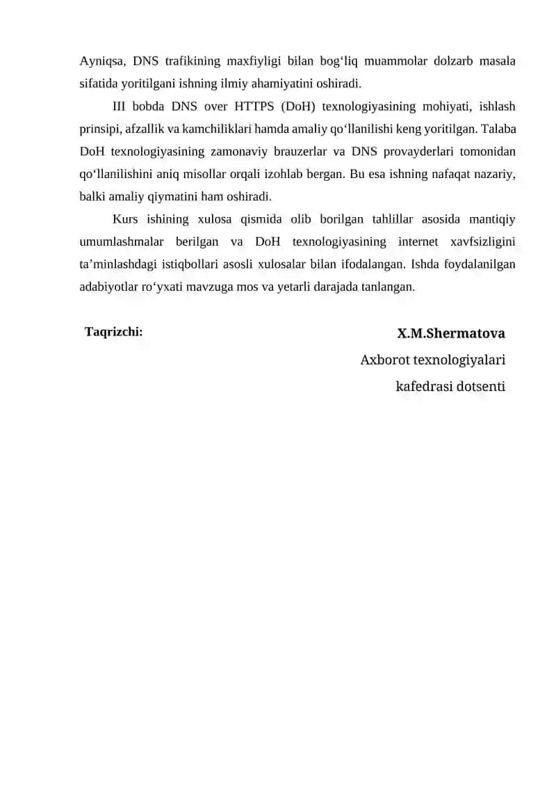 DNS over HTTPS (DoH) va DNS xavfsizligini ta’minlash 2