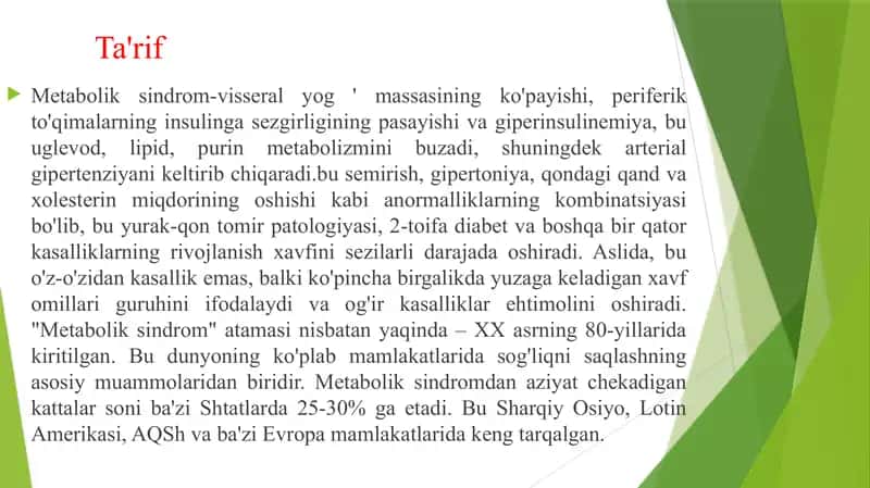 Metobolik sindrom 2