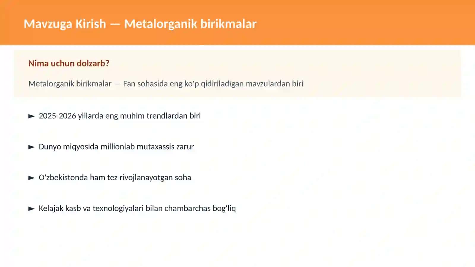 Metalorganik birikmalar 2