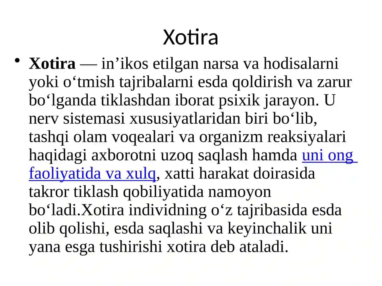 Xotira 2