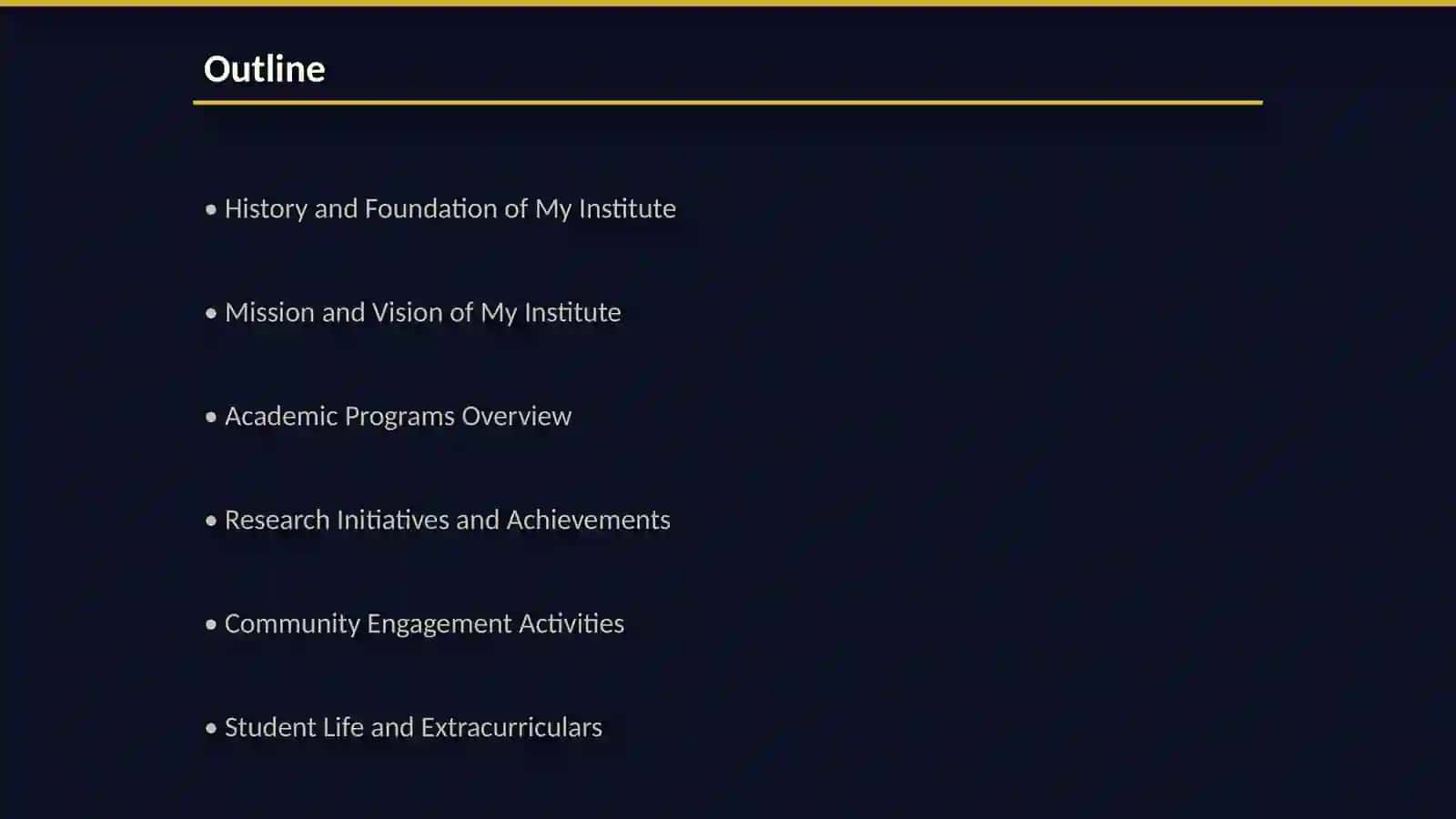 History and Foundation of My Institute 2