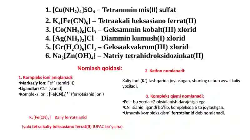 Tetraakaliheksasianoferrat(II) 2