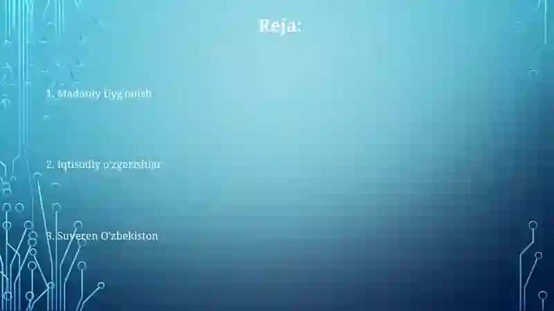 Ozbekistonning yangi tarixi 2