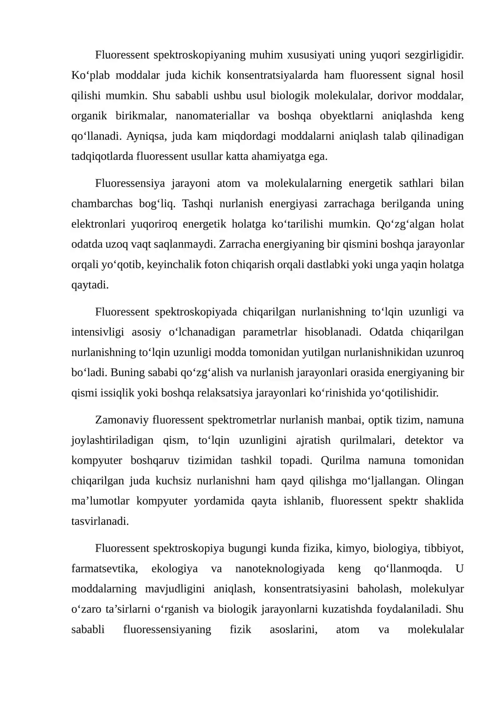 Zamonaviy fluoressent spektroskopiya asoslari 2