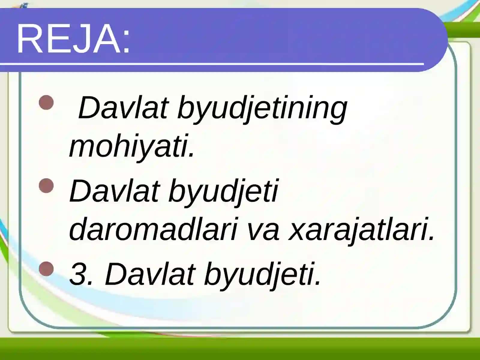 Davlat Byudjeti 2