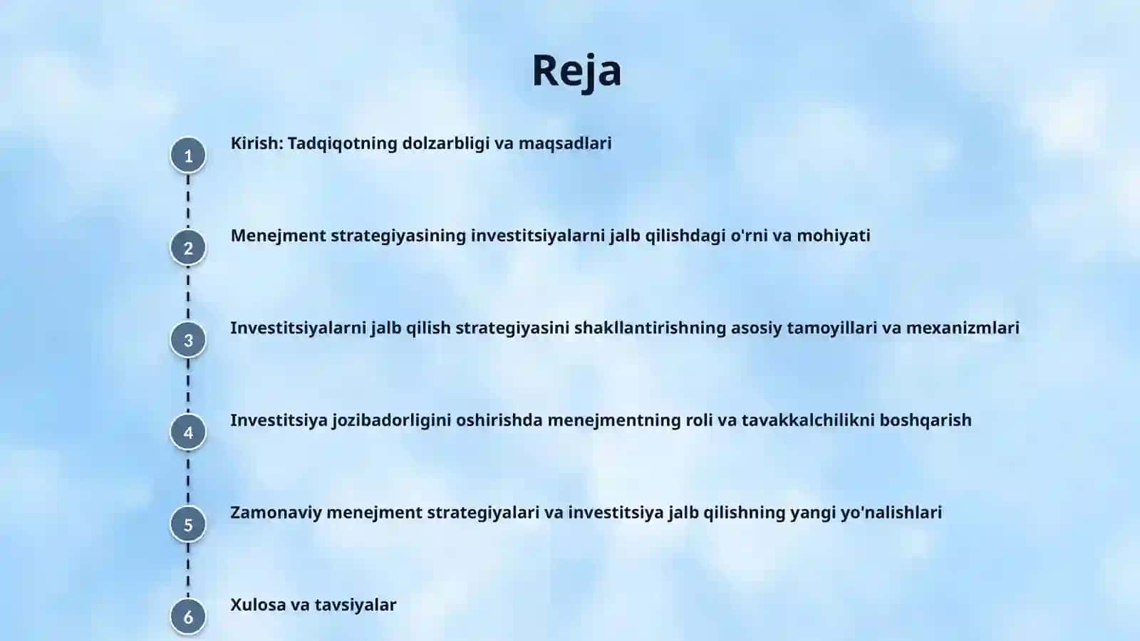 Korxonalarga investitsiyalarni jalb qilishda menejment strategiyasining axamiyati 2