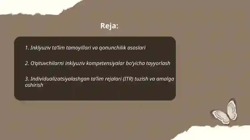 Imkoniyati cheklangan bolalarni inklyuziv ta’lim orqali o‘qitish va tarbiyalashni tashkil etish 2