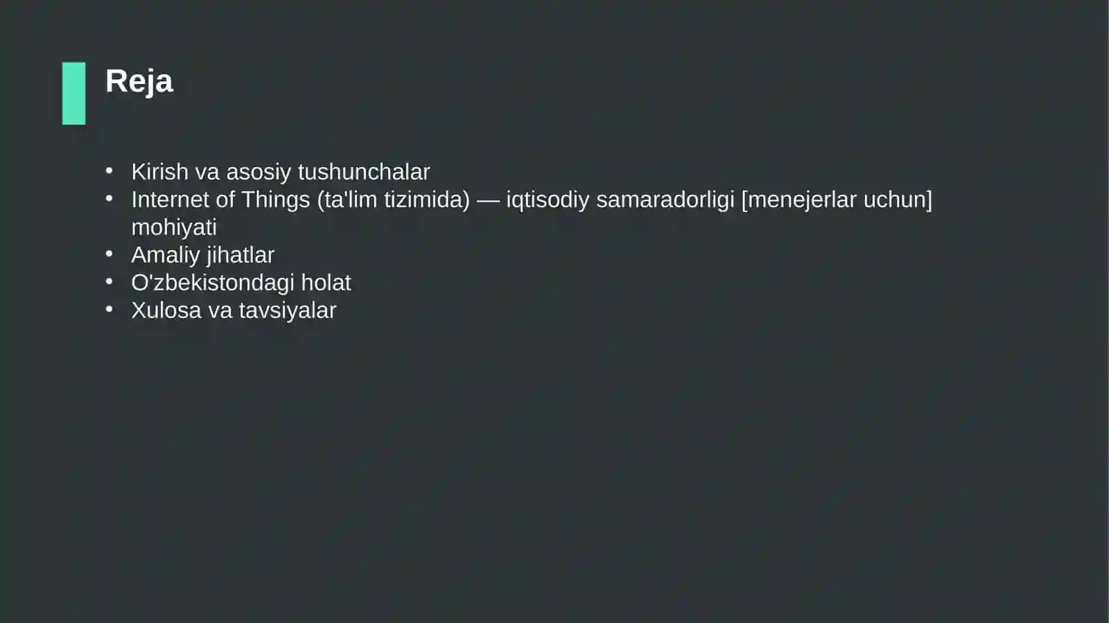 Internet of Things (ta'lim tizimida) — iqtisodiy samaradorligi [menejerlar uchun] 2