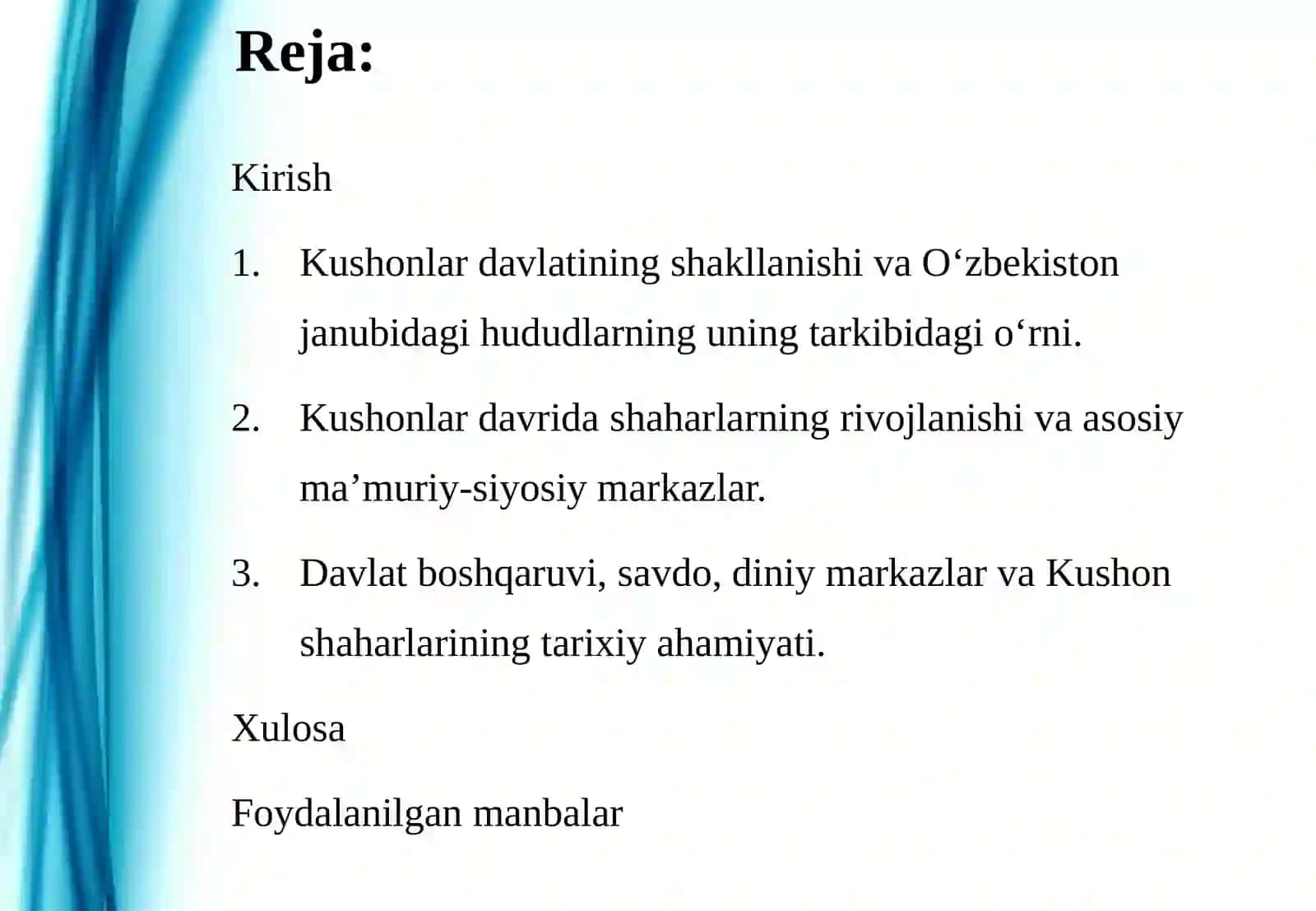 Kushonlar Davrida O‘zbekiston Hududidagi Shaharlar va Davlat Boshqarvi Markazlari 2