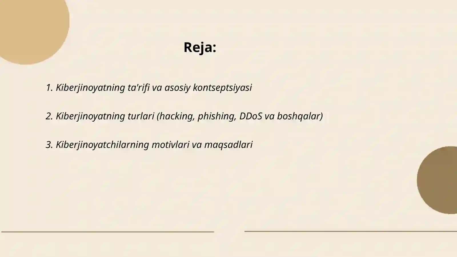 Kiberjinoyat tushunchasi va uning asosiy maqsadlari 2