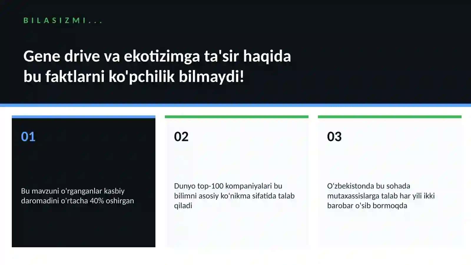 BIOTEXNOLOGIYA VA GENOMIKA 2