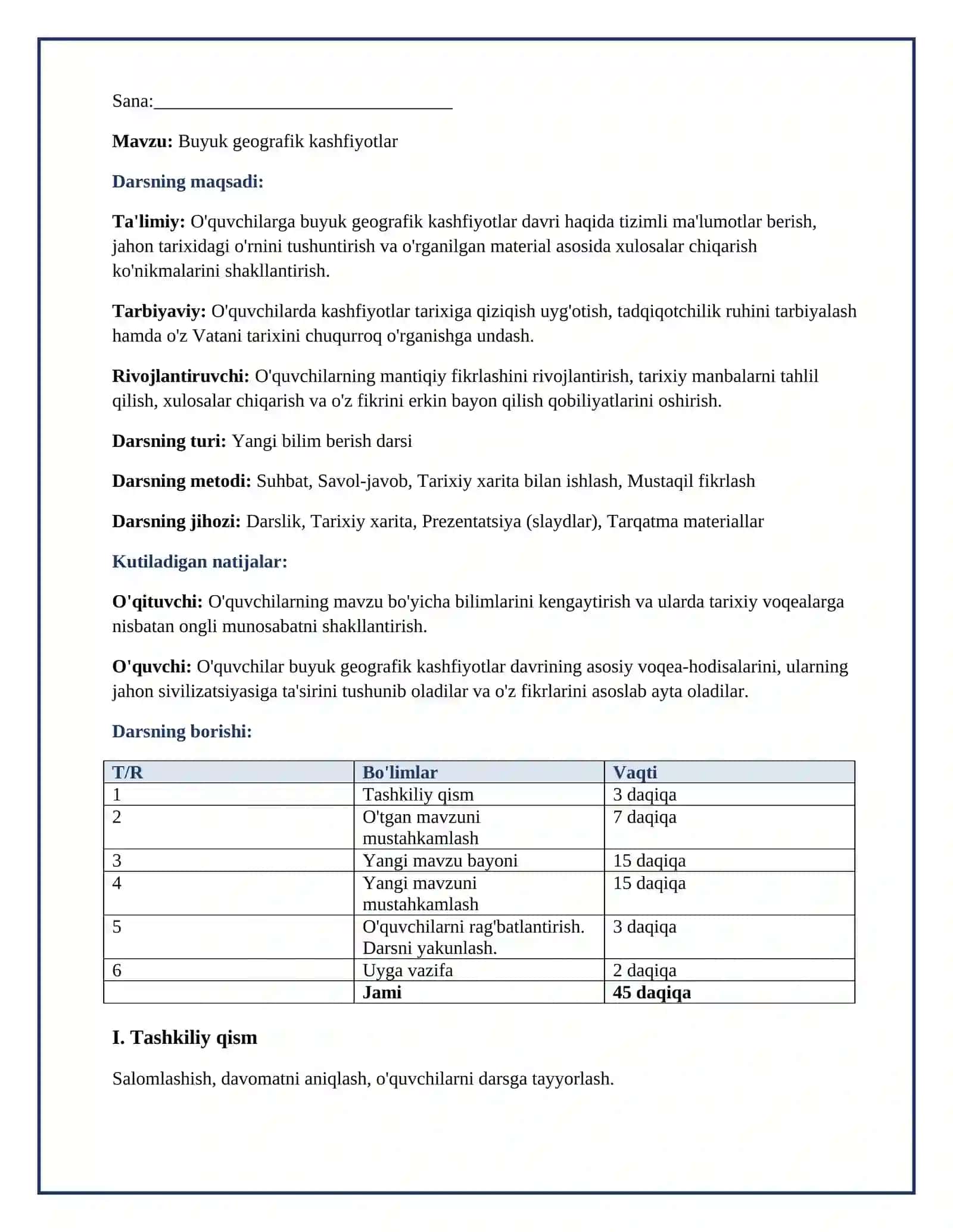 Lesson on Buyuk  geografik kashfiyotlar 2
