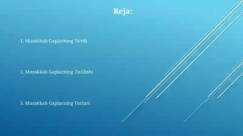 Murakkab Gaplarning Ta'rifi 2