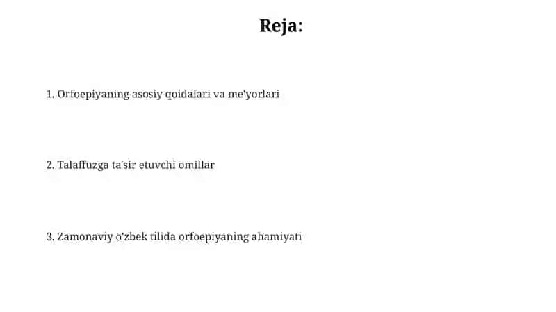 Orfoepiya: Ta'rifi va Tarixi 2