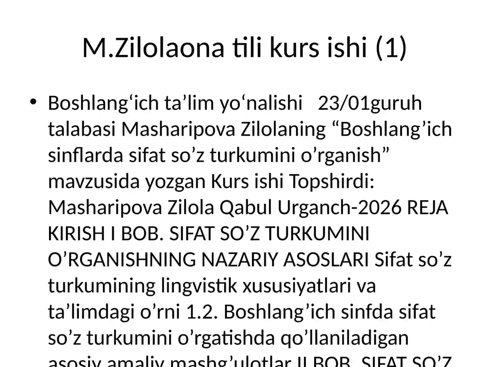 Boshlang‘ich sinflarda sifat so’z turkumini o’rganish 2