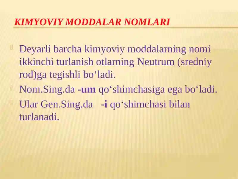 KIMYOVIY MODDALAR 2