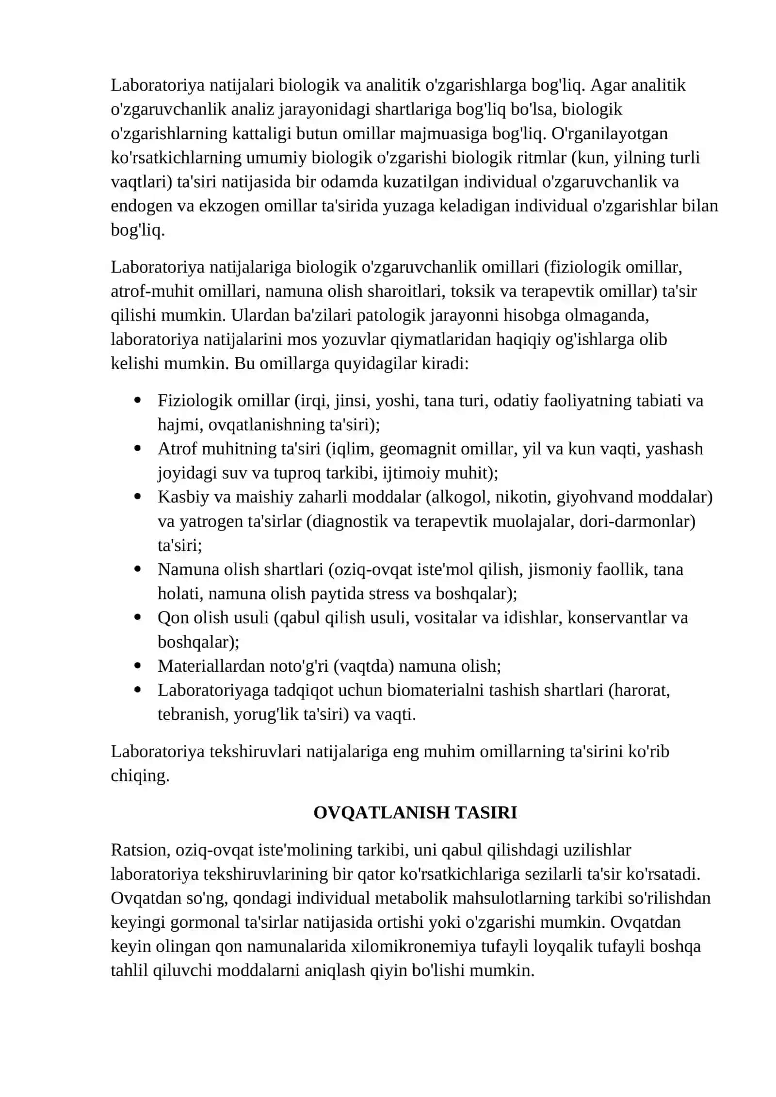 Tajribalar shuni ko'rsatadiki 2