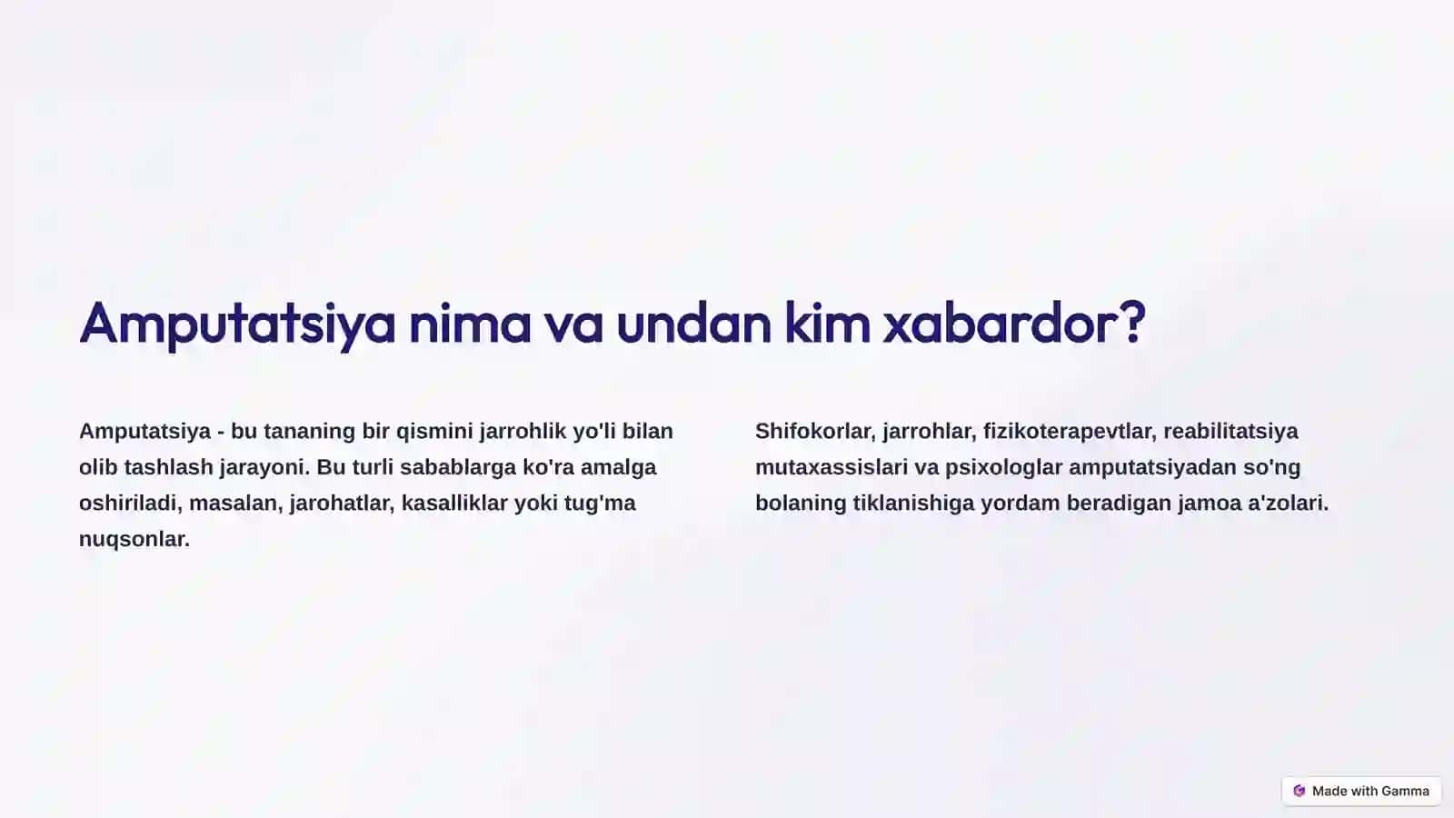 Bolalarda Amputatsiya: Tushunish va Qo'llab-quvvatlash 2