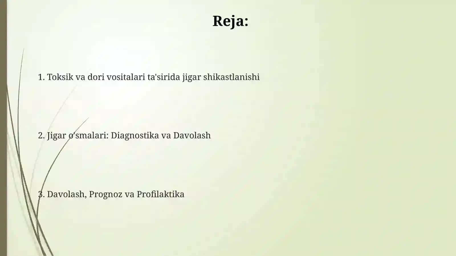 Jigarnitoksikvadorivositalaritasiridazararlanishi. Jigaro‘smalari 2