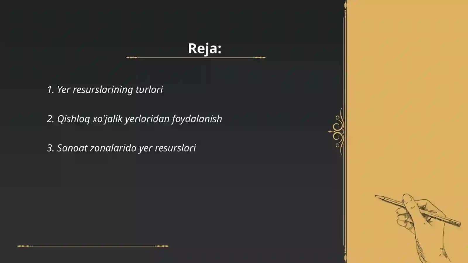 Ōzbekistonning yer zahiralari va ulardan oqilona foydalanish 2