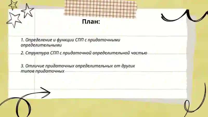 Сложноподчинённые предложения с придаточными определительными 2