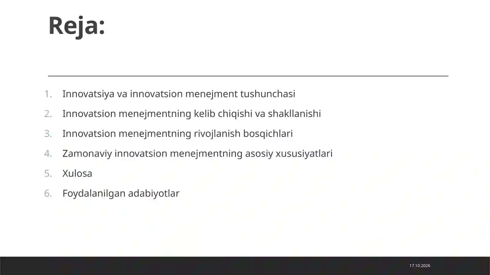 INNOVATSION MENEJMENTNING KELIB CHIQISHI VA RIVOJLANISH BOSQICHLARI 2