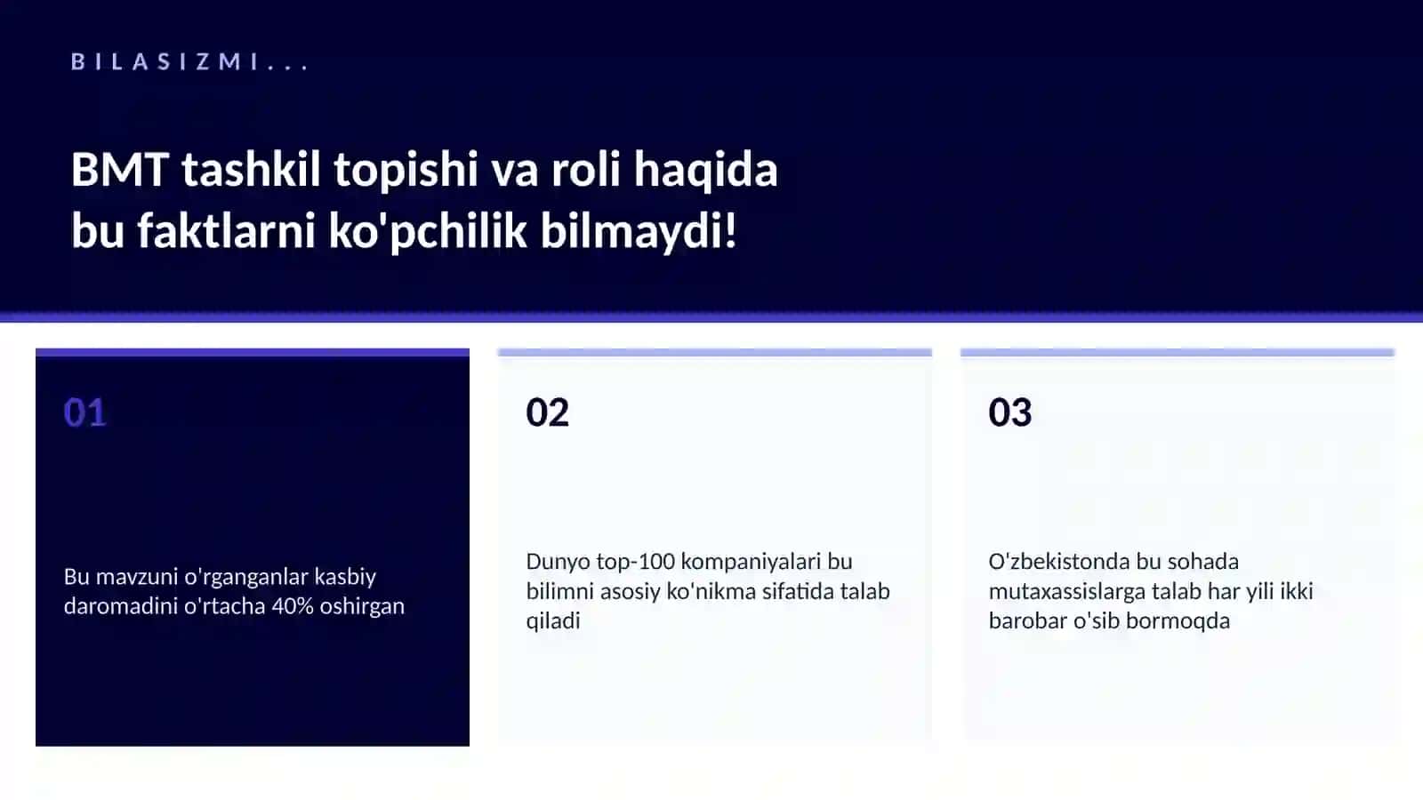 TARIX VA MADANIYAT BMT tashkil topishi va roli 2