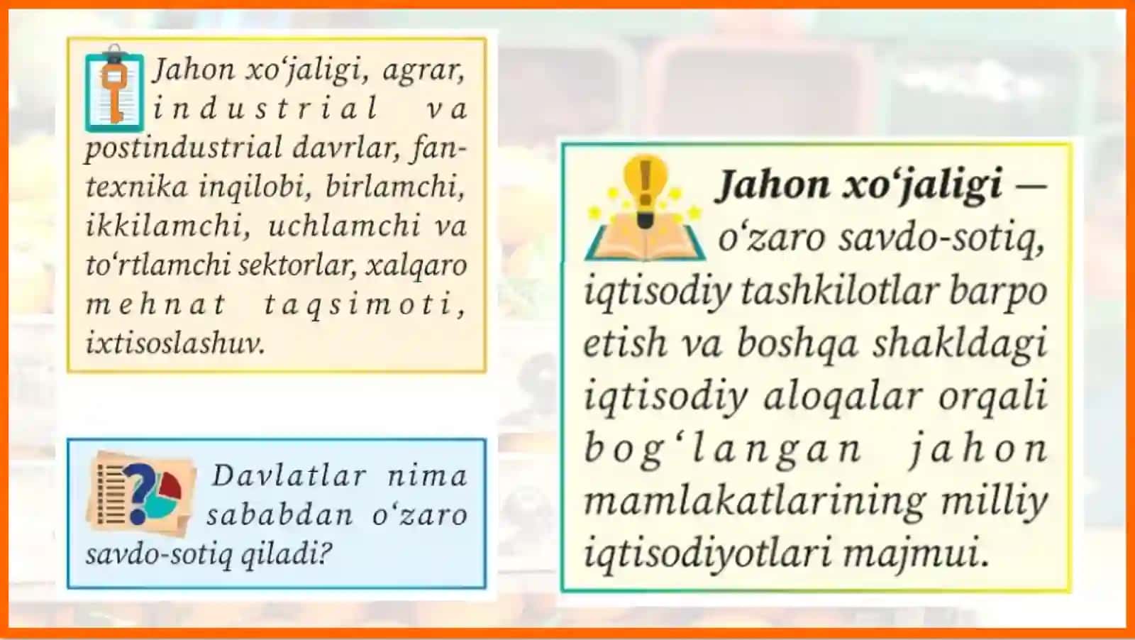 Jahon xo‘jaligi va xalqaro mehnat taqsimoti 2
