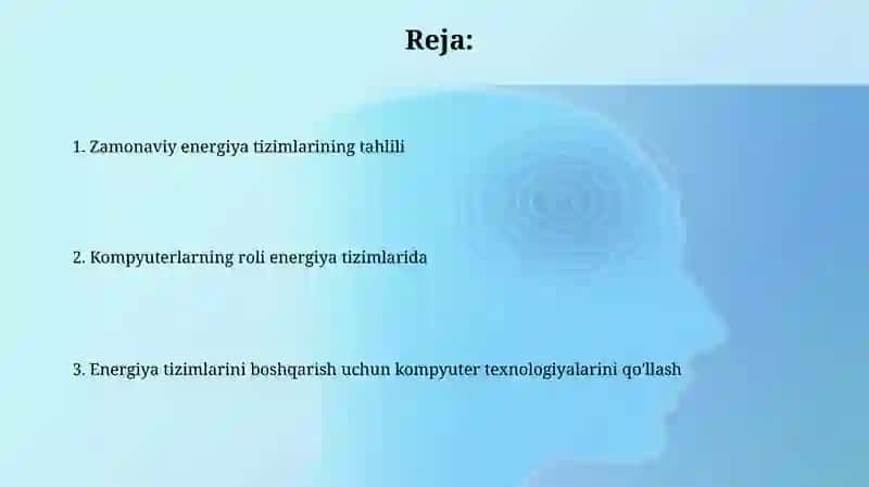 Zamonaviy energetika tizimining tahlili va EHMning roli 2