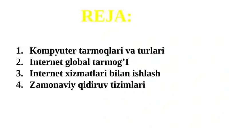 Ma’lumotlarni tarmoqli qayta ishlash texnologiyalari 2