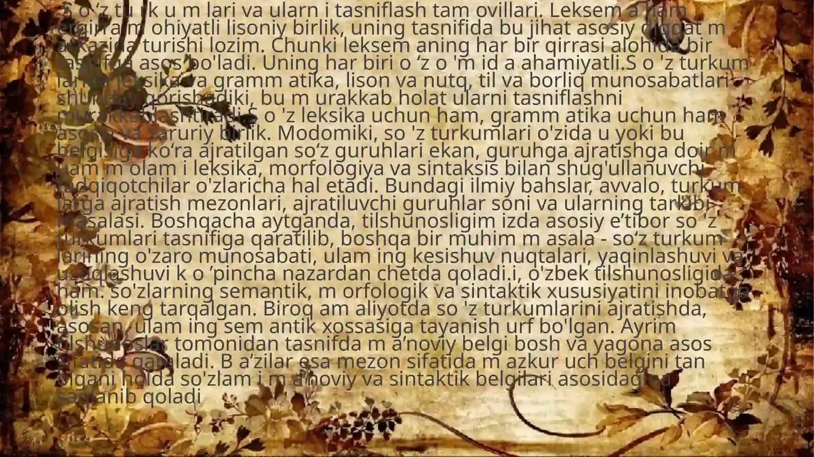 O’zbek tilida so’z turkumlari 2