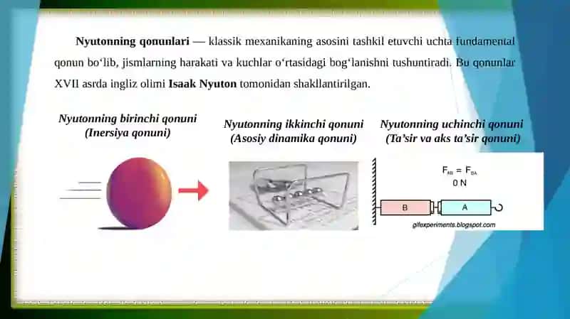 Nyuton qonunlari 2
